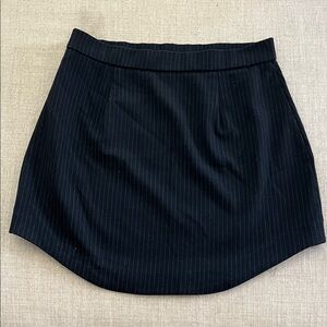 Zara Black Pinstripe Mini Skirt